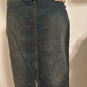 Denim Pencil Skirt